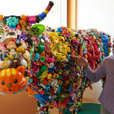 Stanford Children's uses sustainable artwork in the hospital to enhance the environment’s aesthetics and to promote well-being among patients, staff, and visitors.